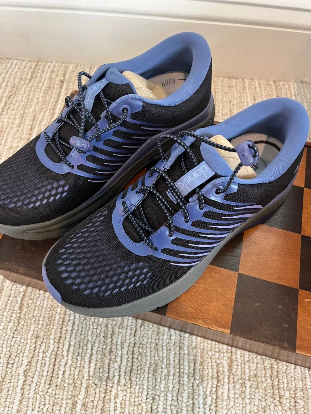 Dansko Black and Lavender Men's Athletic Sneakers